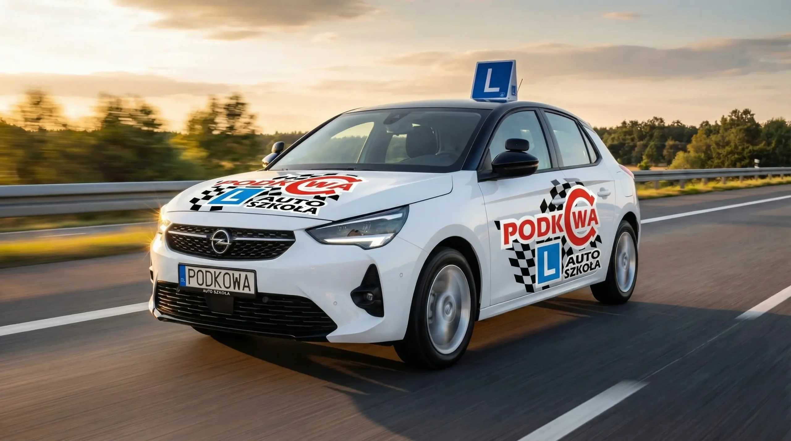 Podkowa driving school car